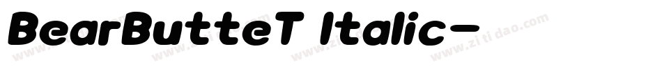 BearButteT Italic字体转换